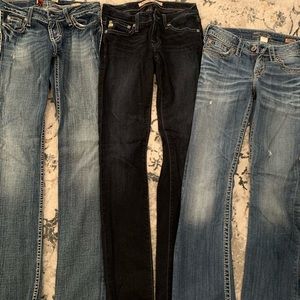 Size 25 3 pair jeans